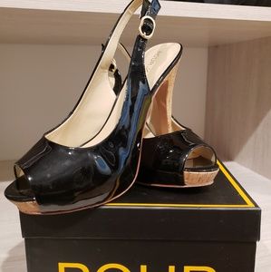 Pour La Victoire Prima slingback heels in black